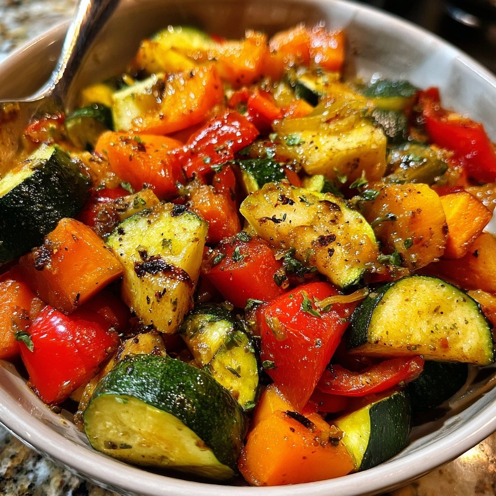 Verduras estofadas para acompañar pasta