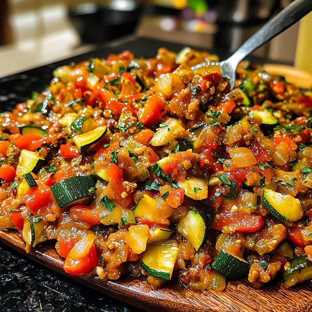 Estofado ligero de verduras de verano