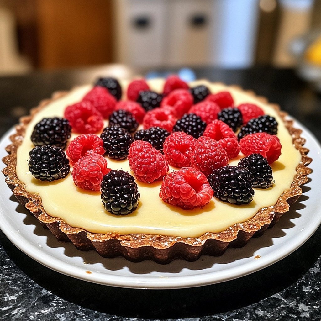 Tartas de queso de chocolate blanco sin horno con fruta y vino caliente