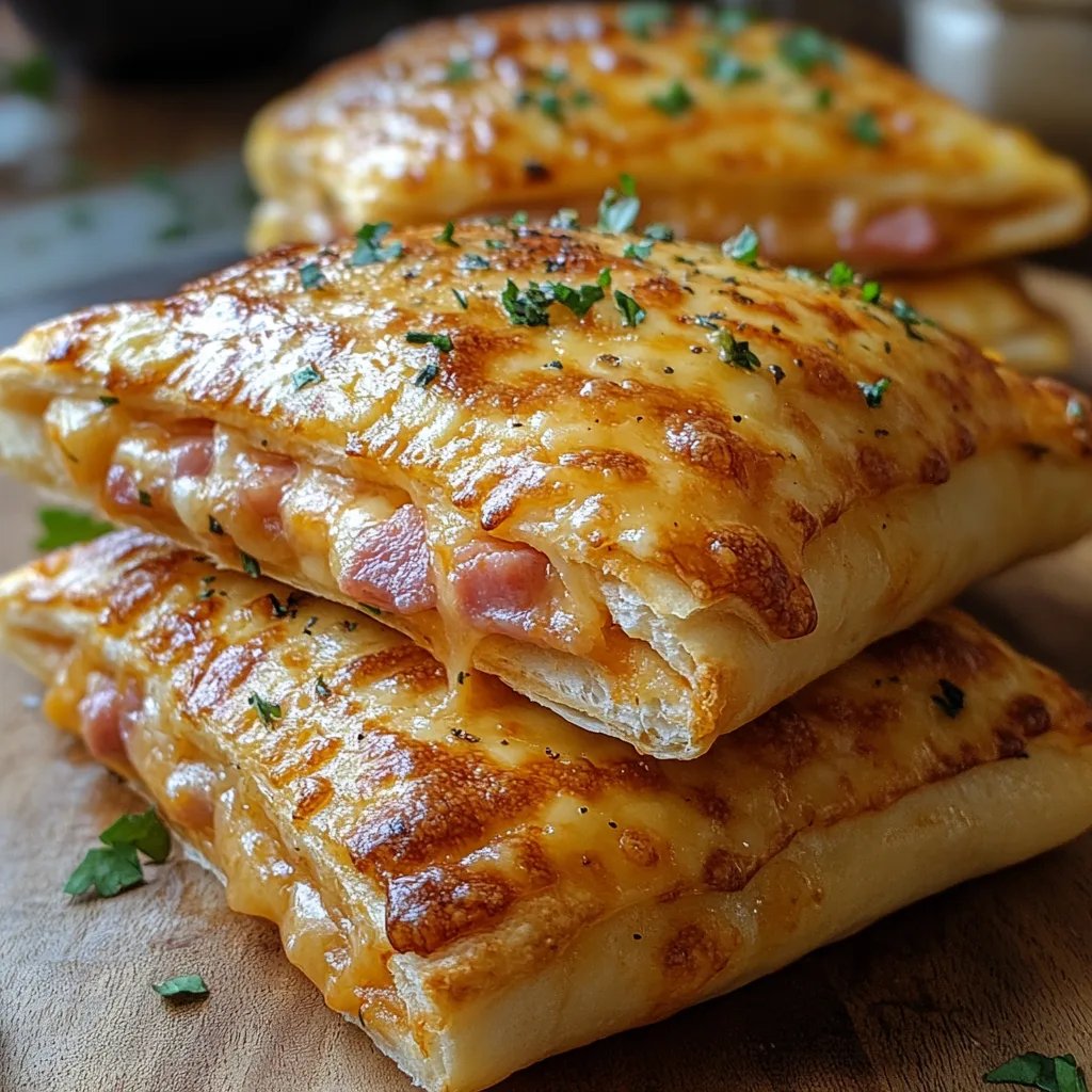 Bolsillos Rellenos de Jamón y Queso: Una Increíble Receta Secreta
