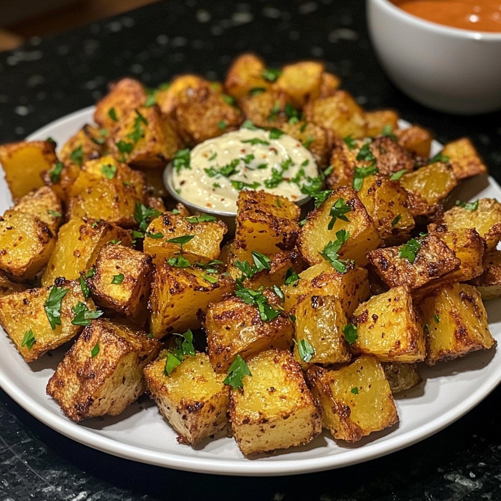 Patatas bravas crujientes