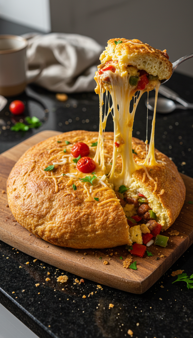 Cazuela de desayuno de masa madre