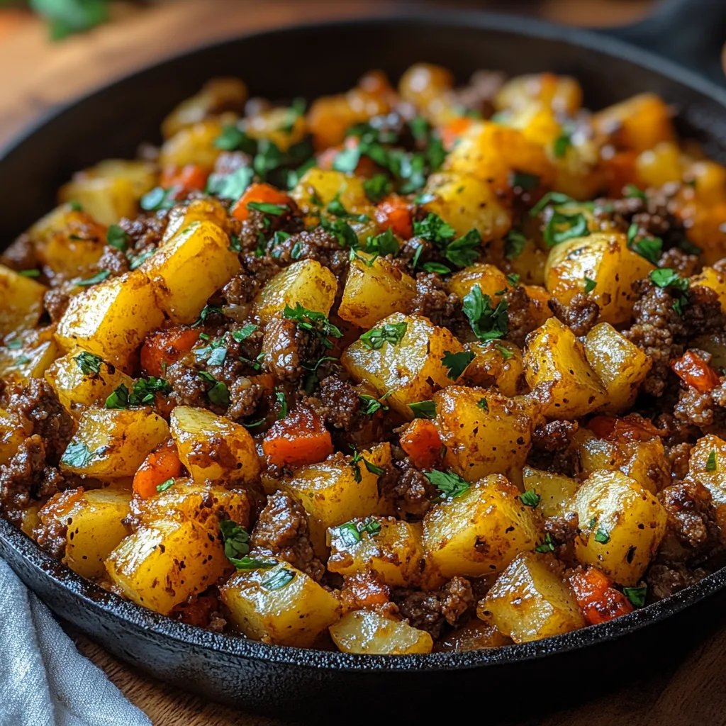 Sartén Mexicana de Carne Molida con Papas: Una Increíble Receta Esencial