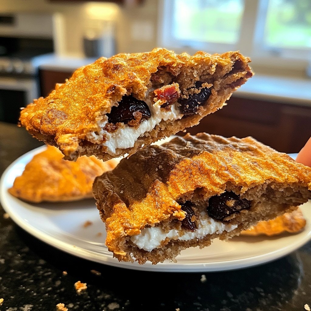 Crujientes de dátiles con beicon y queso de cabra