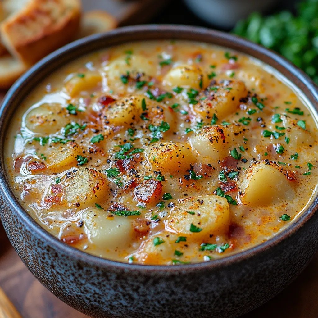 Sopa de Papa Cajún en Olla a Presión: Una Receta Increíble