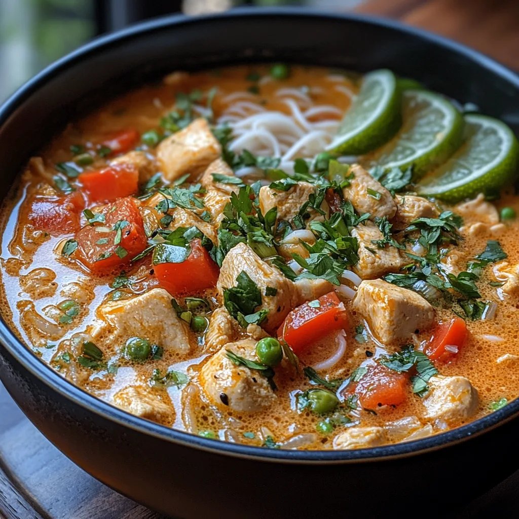 Sopa Tailandesa Simple de Pollo: Una Increíble Receta Última