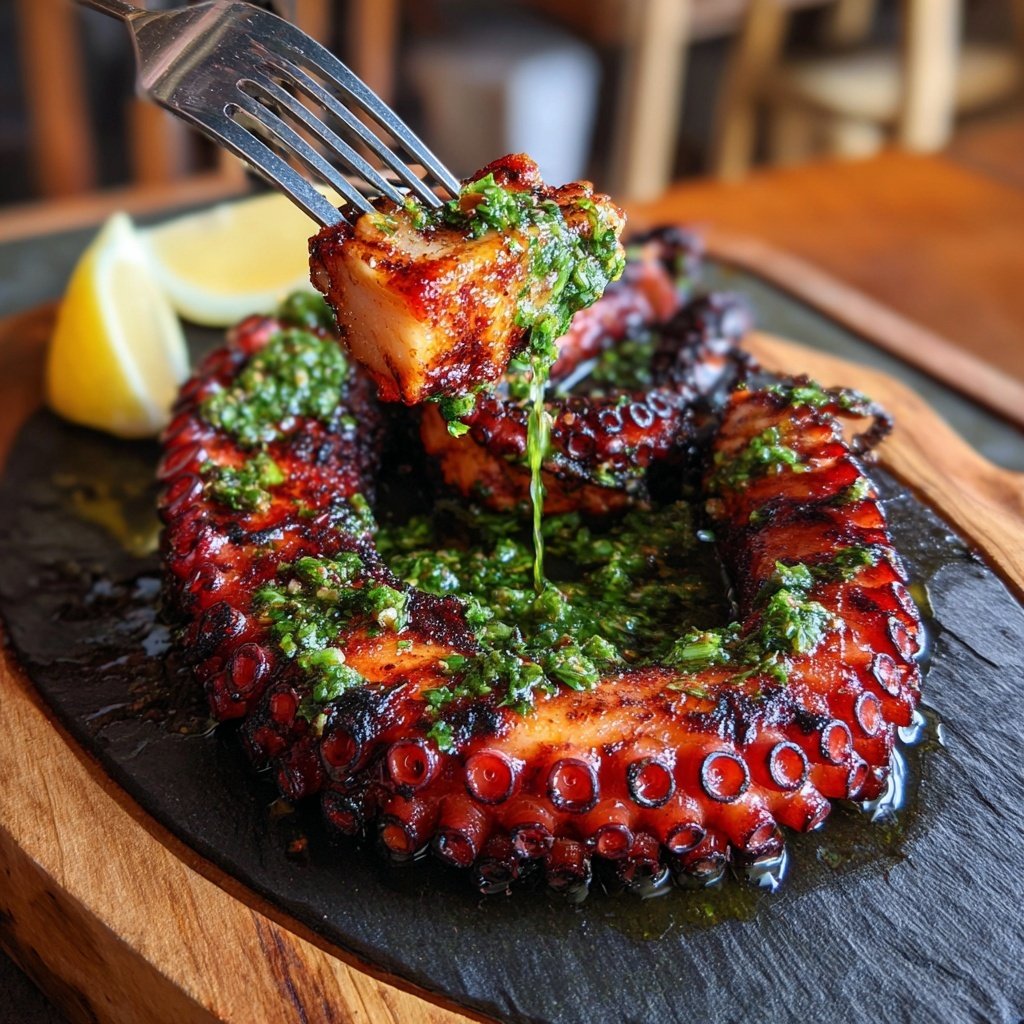 Pulpo a la Parrilla con Acompañamiento Turf