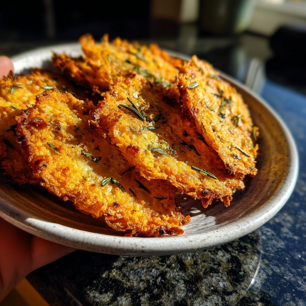 Galletas de patata, parmesano y romero