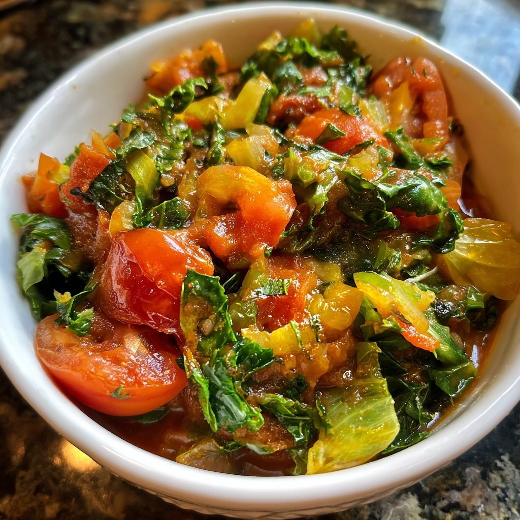 Hortalizas al dente con salsa de tomate