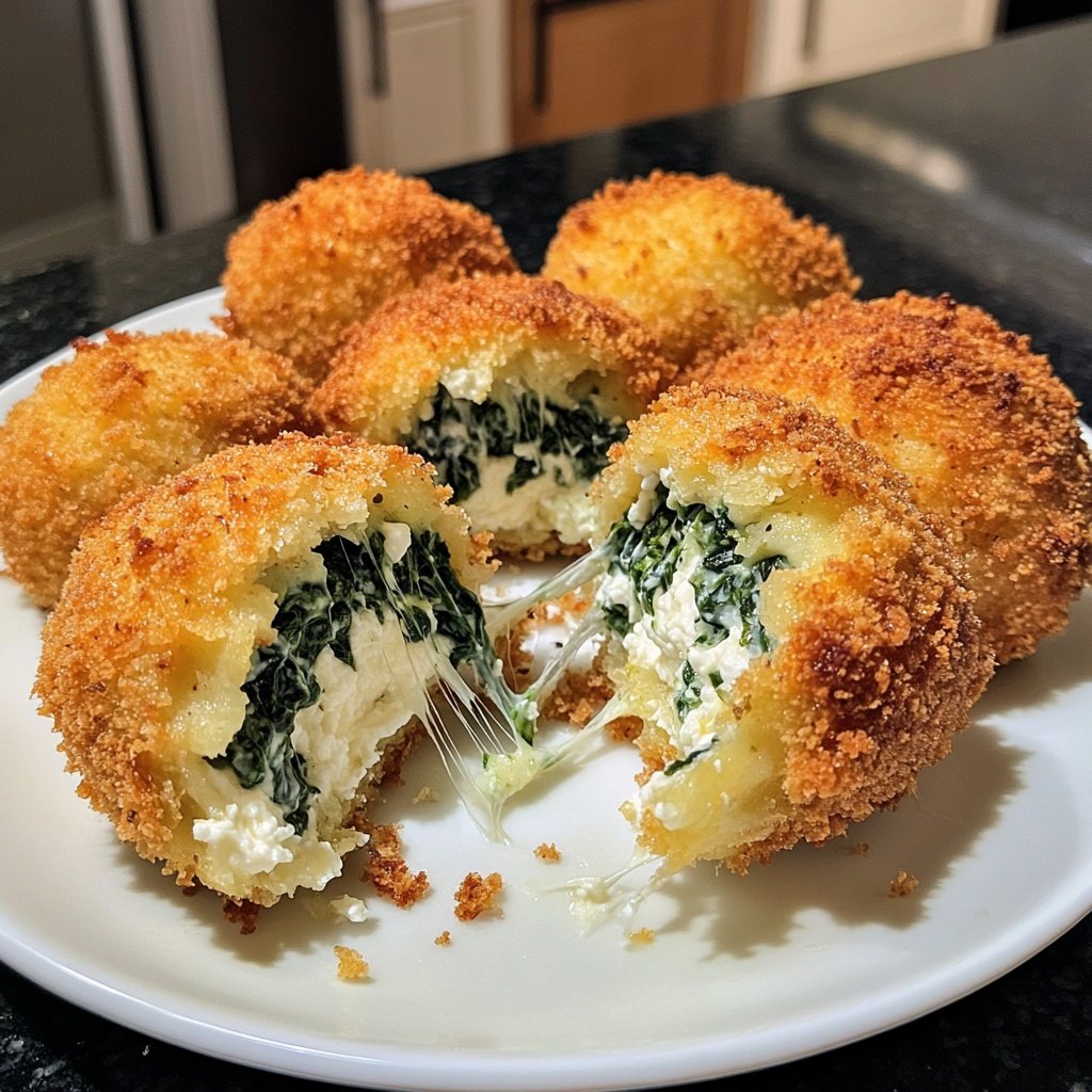 Croquetas de espinacas y ricotta
