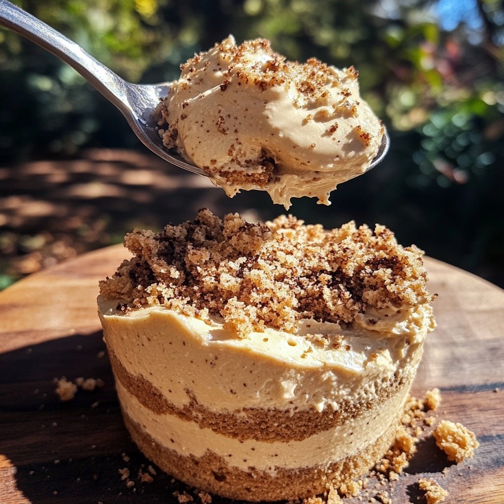 Cúpulas de mousse de café con leche y pan de jengibre