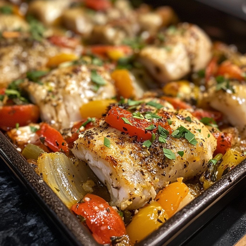 Base de verduras para pescado al horno