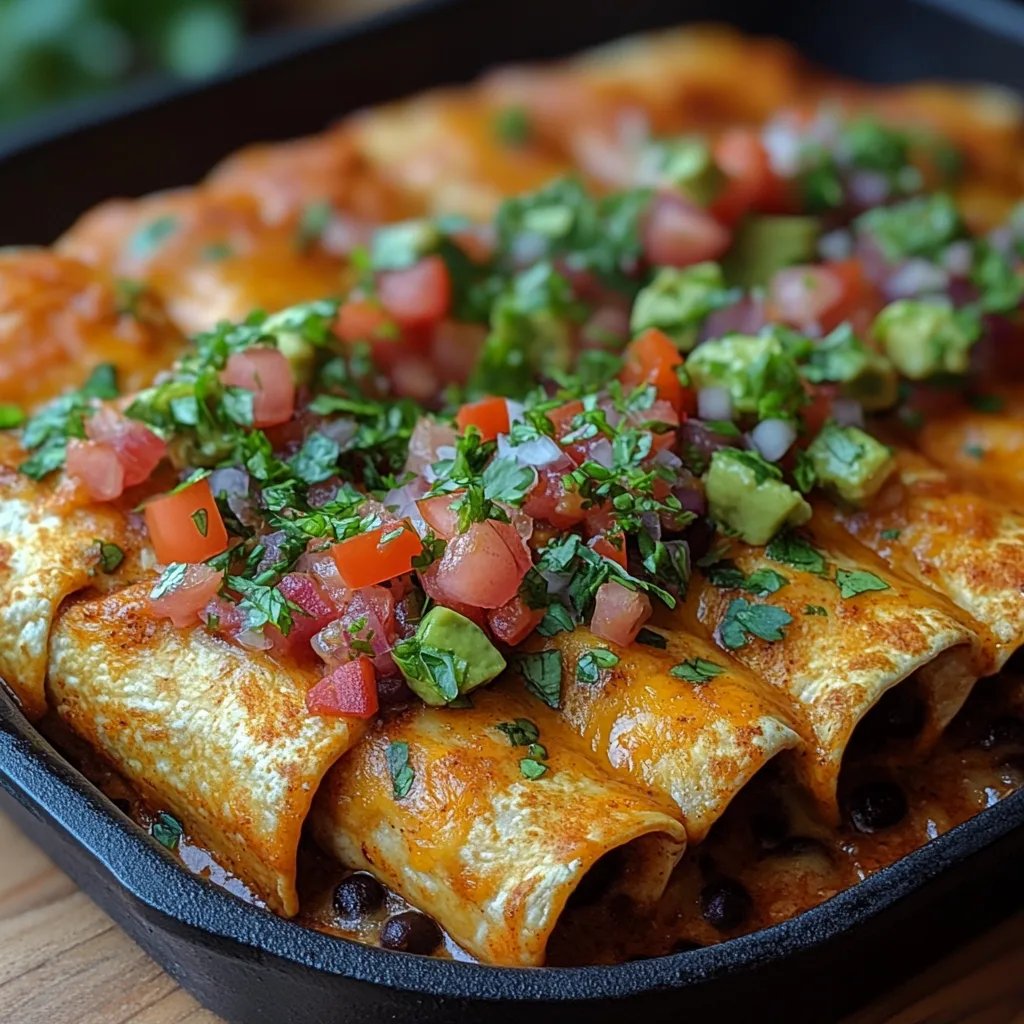 Enchiladas de Pavo Molido con Frijoles Negros: Una Increíble Receta Última