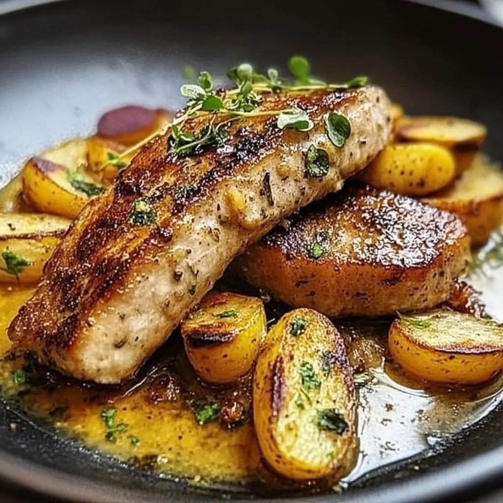 Sartén de Filete al Ajo y Mantequilla con Papas: Una Increíble Receta Secreta