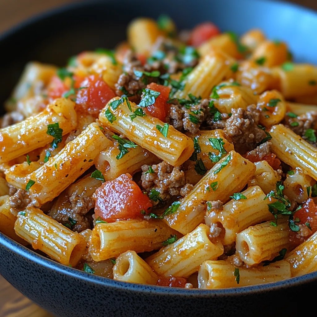 Pasta Cremosa con Rotel y Carne Molida: Una Increíble Receta Última