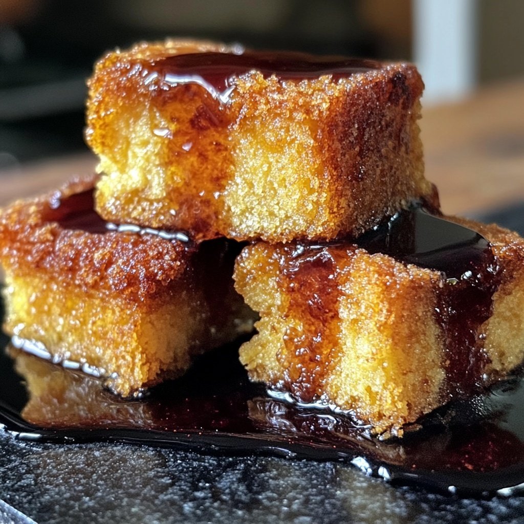 Torrijas con vino tinto
